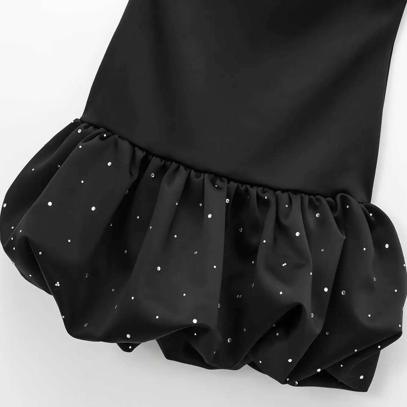 JNLEAOG Nuevo Vestido de Satén de Seda para Mujer con Decoración de Diamantes de Imitación, Diseño E, Estilo Casual, p...