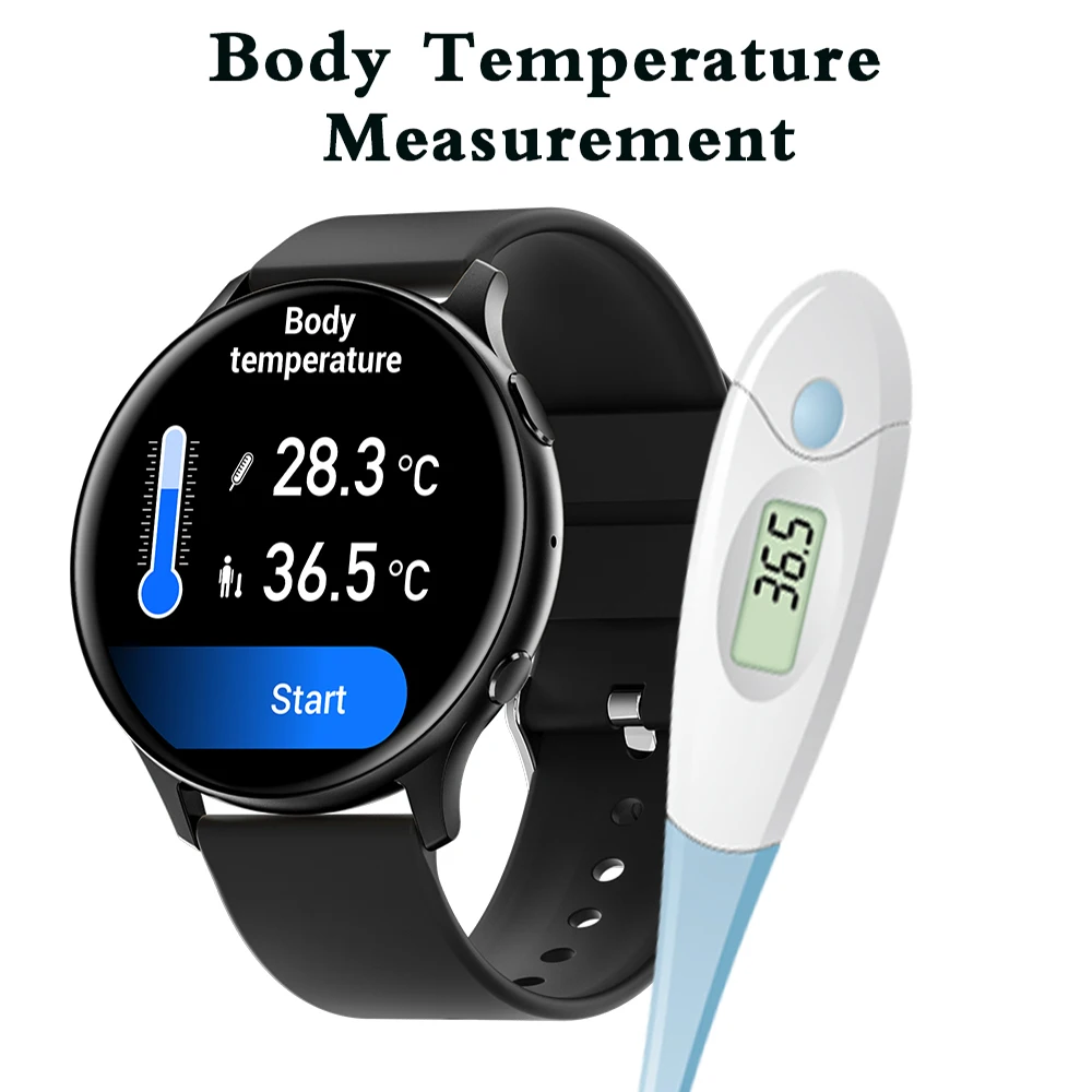 Men Smart Watch Bluetooth Phone Call Women Smartwatch Digital Body Temperature Monitor Sport Waterproof Watches for Android 2023