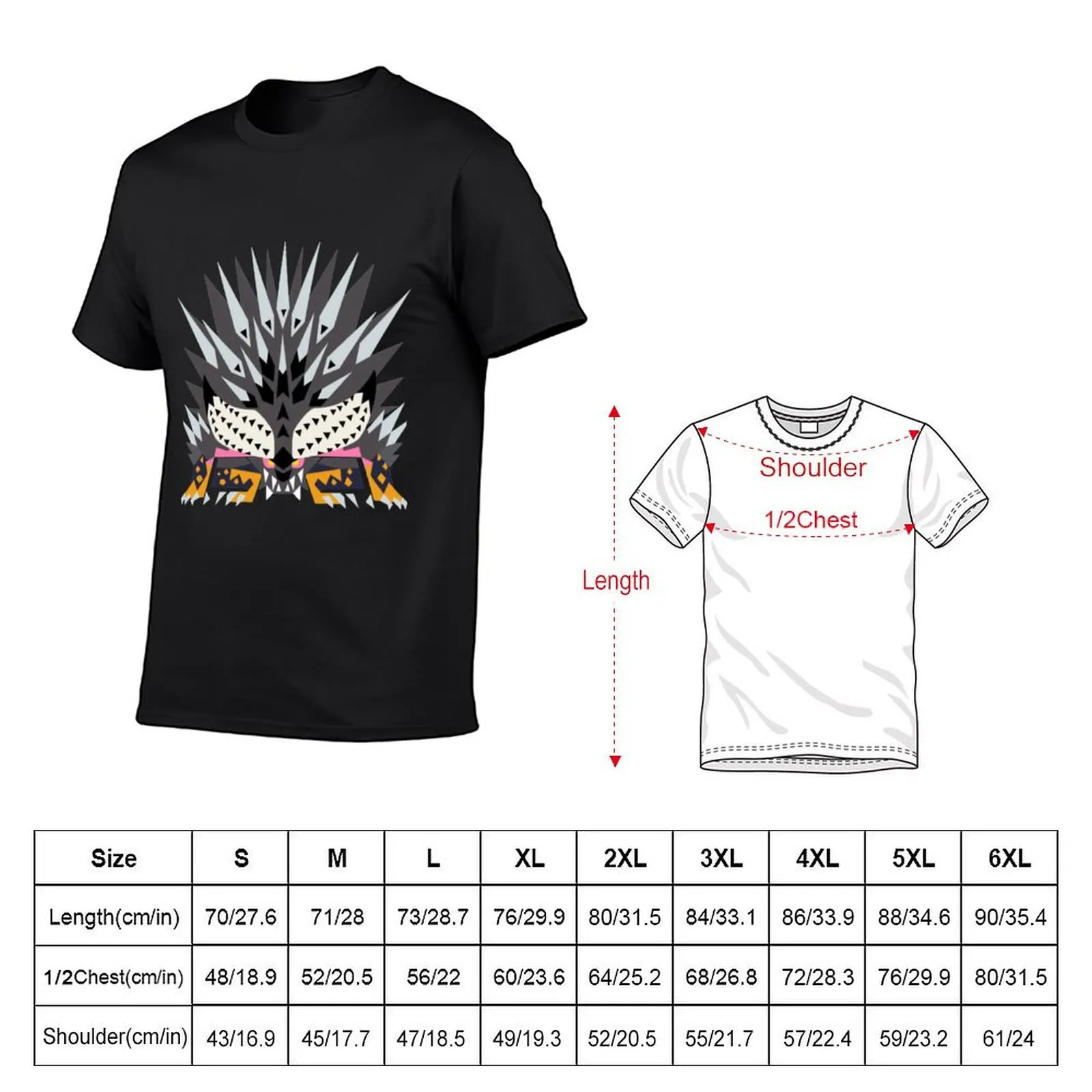 Ruiner Nergigante T-Shirt anime clothes oversized graphic tee blacks vintage clothes luxury clothes men