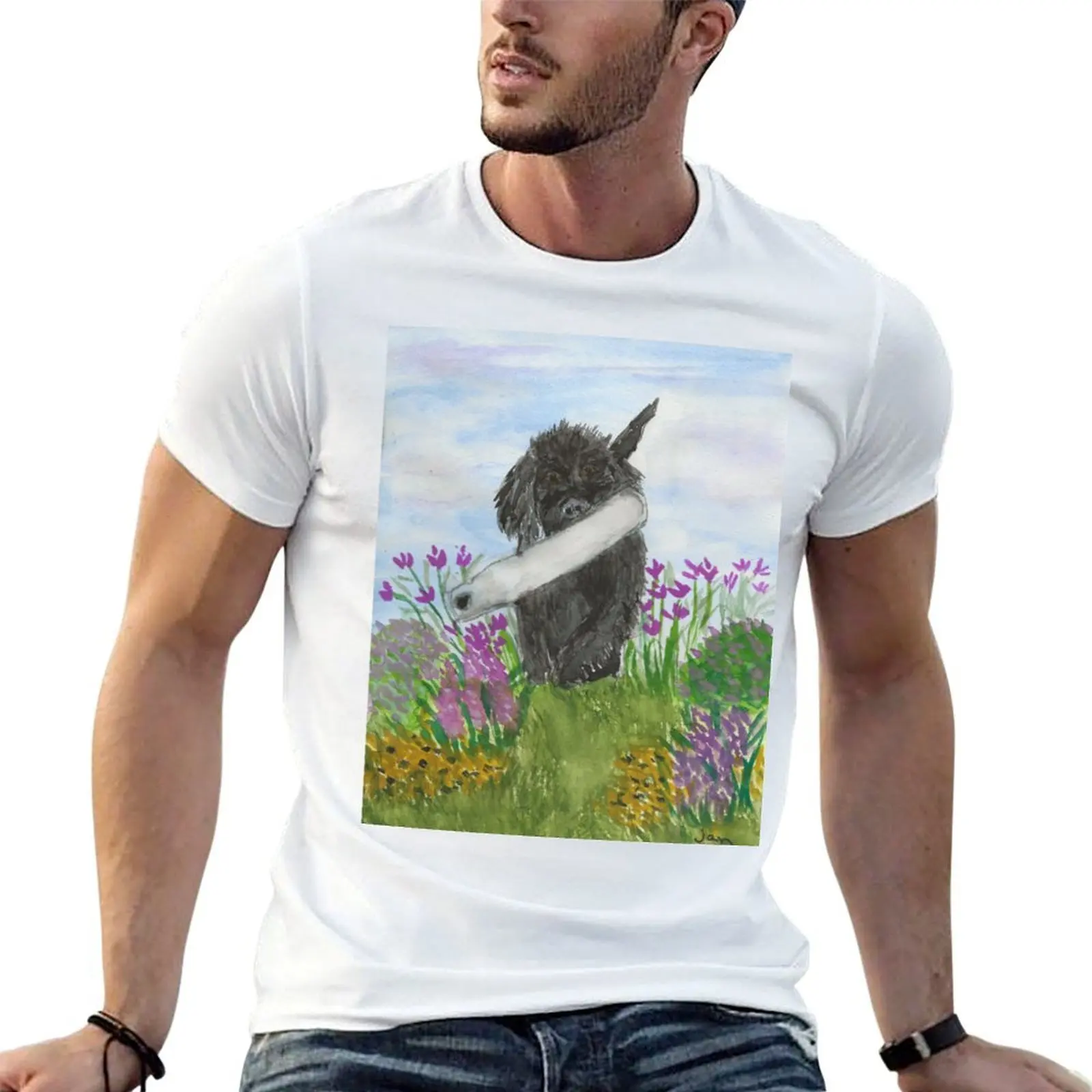 Flat Coated Retriever Puppy T-Shirt Blouse new gifts and t-shirts shirts graphic tee men