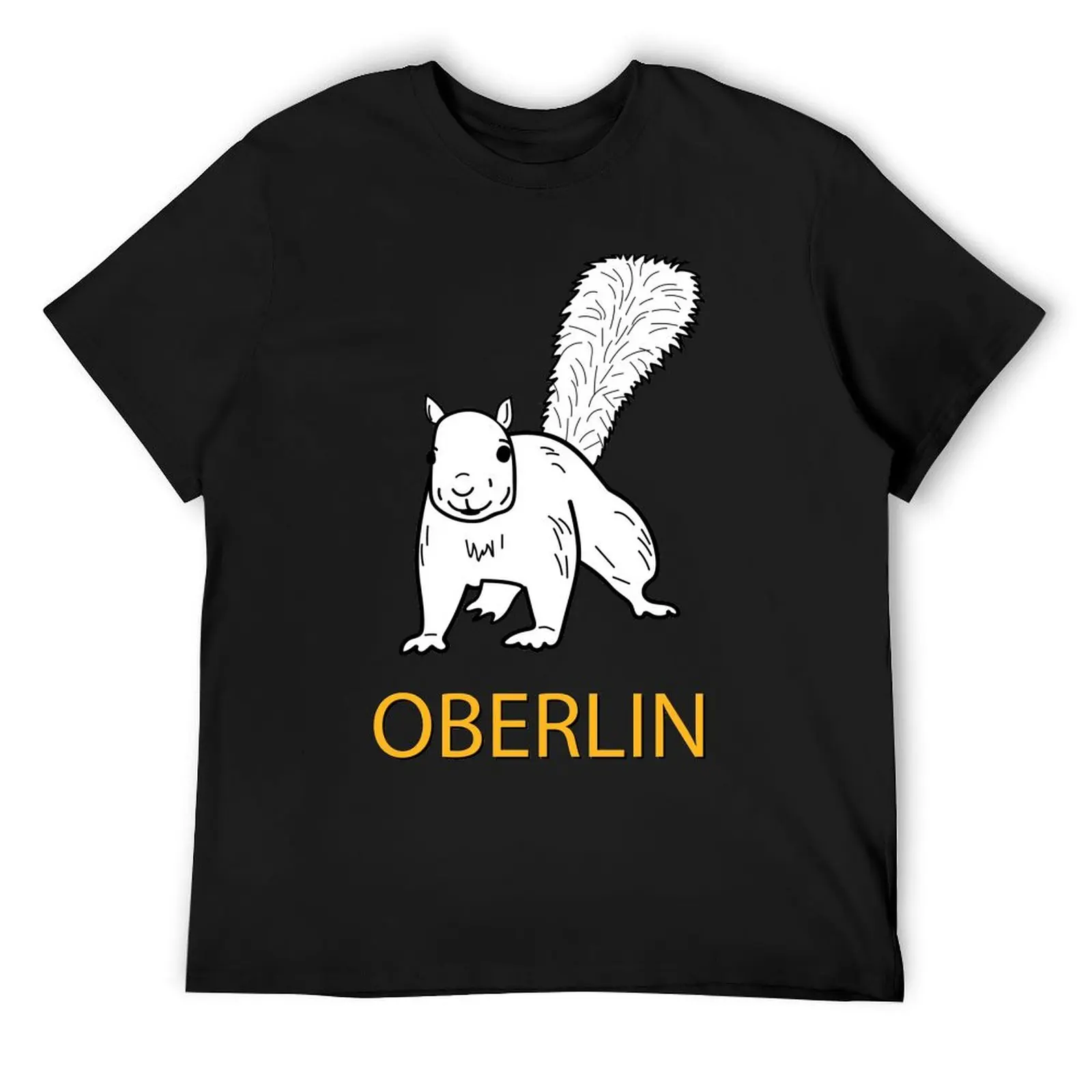 Симпатичная футболка с белой белкой Oberlin