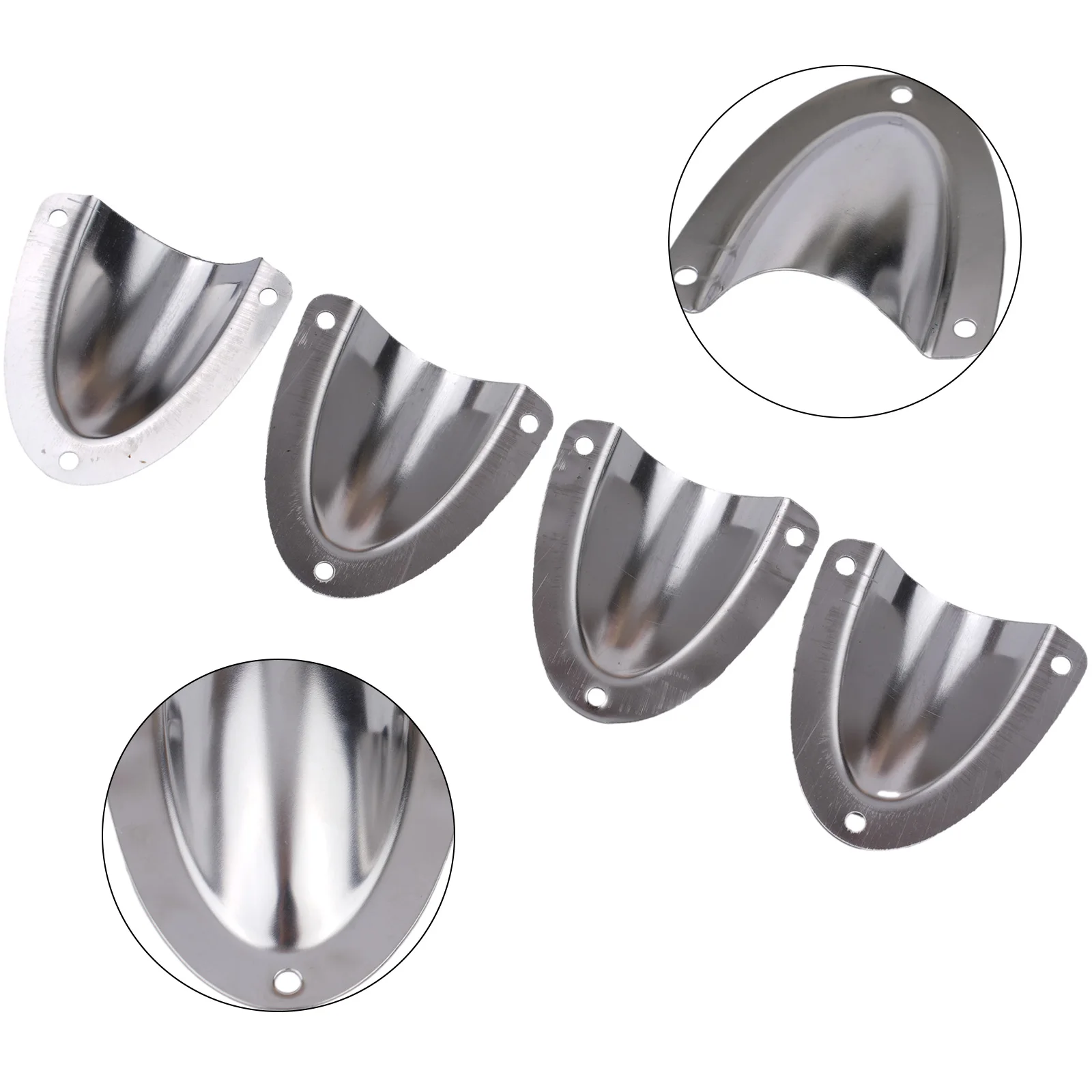 Marine Hardware Marine Vent Cover Ventilation 3.6mm Clam Shell Vent Marine Vent Cover for splash- for proof Boat Locker