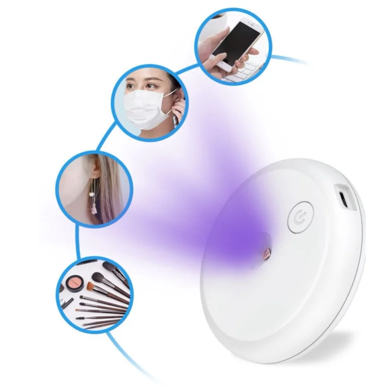 UVC LED Toilet Lamp Portable USB Charging Automatic Induction UV Light For Home Bathroom