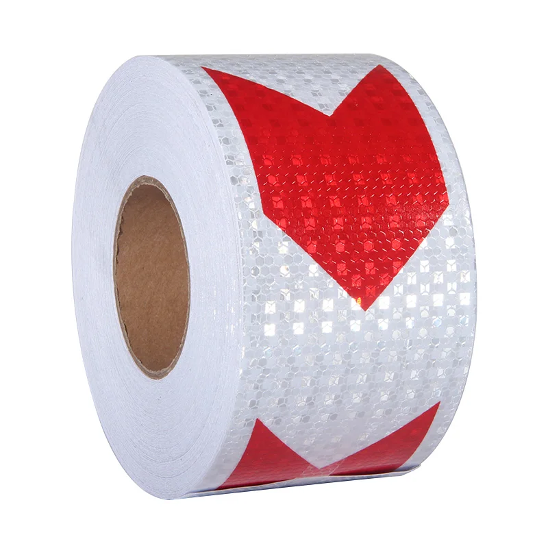 10cm*10m Width Arrow Reflective Material Tape Sticker Safety Warning Tape Reflective Film truck Tape Self-adhesive Moto Tapes