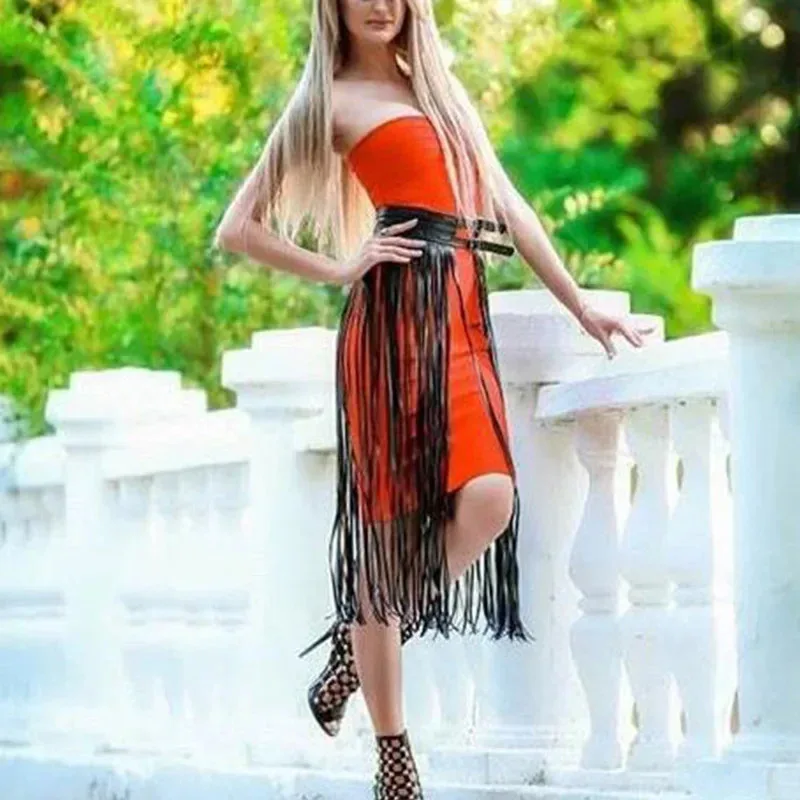 cyboho-gothique-taille-haute-faux-cuir-glands-jupe-corps-harnais-ceintures-punk-rock-sexy-longues-franges-boutons-halloween-robe-de-fete