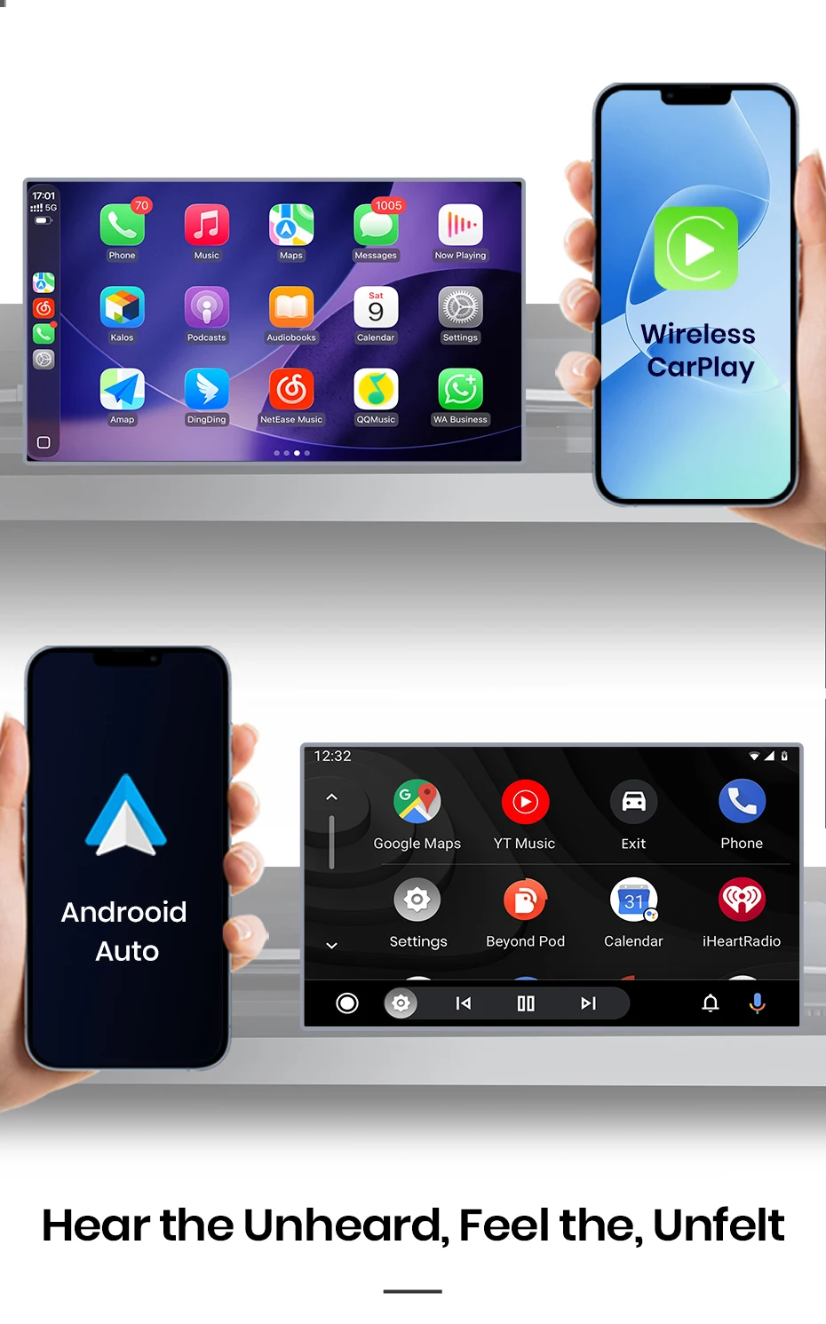 Autoradio für Nissan Qashqai J10 2006-2013, kabelloses CarPlay & Android Auto, Subwoofer-Verstärker, intelligente Systeme, IPS/QLED-Touchscreen, Kamera, DSP, GPS-Navigation, WiFi, DAB+, FM, DSP, BT, SWC, Plug & Play, 2 – Detail 13