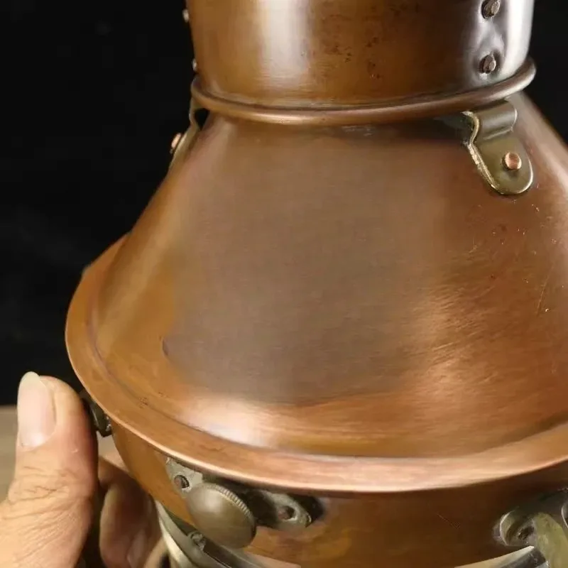 Western All Copper Vintage Medievale Rame Light Hong Kong Barca Old Side Rame Horse Light Camp