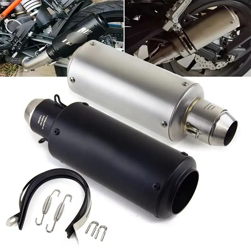 51 مللي متر دراجة نارية العادم اسطوانة ألياف الكربون العادم نصائح ل SC مشروع الهروب كاواساكي سوزوكي ياماها العالمي العادم الأنابيب