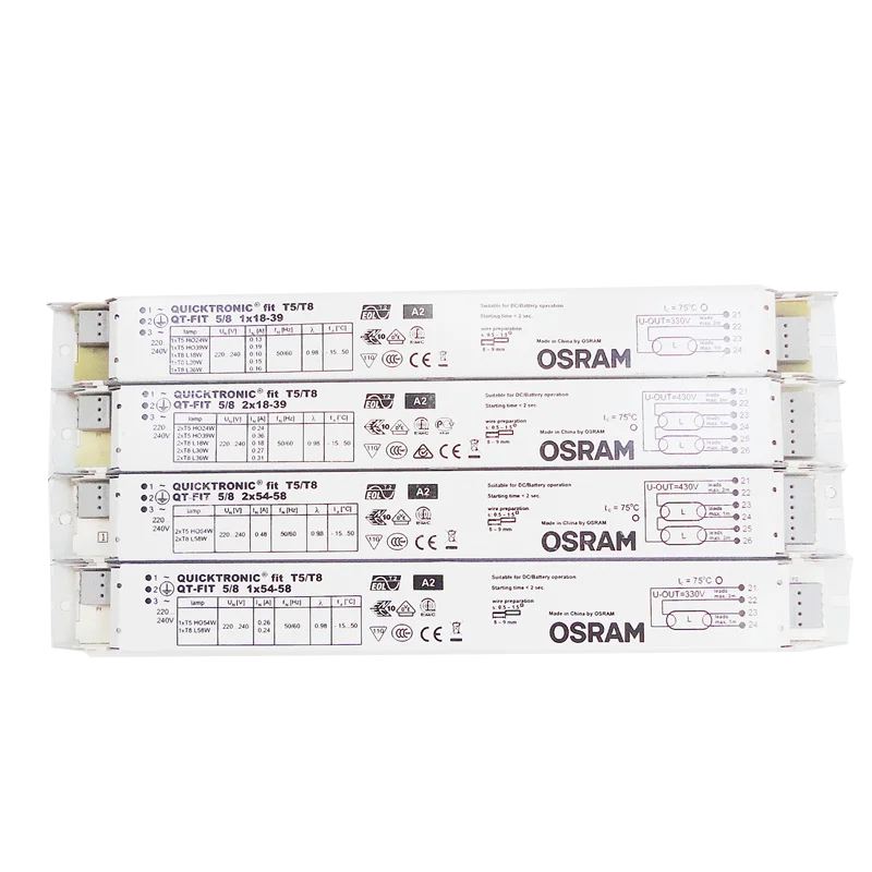 Osram QT-FIT 2x18-39 Ballast T5/T8 Fluorescent lamp ballast lamp tube electronic ballast 18W/24W/36W