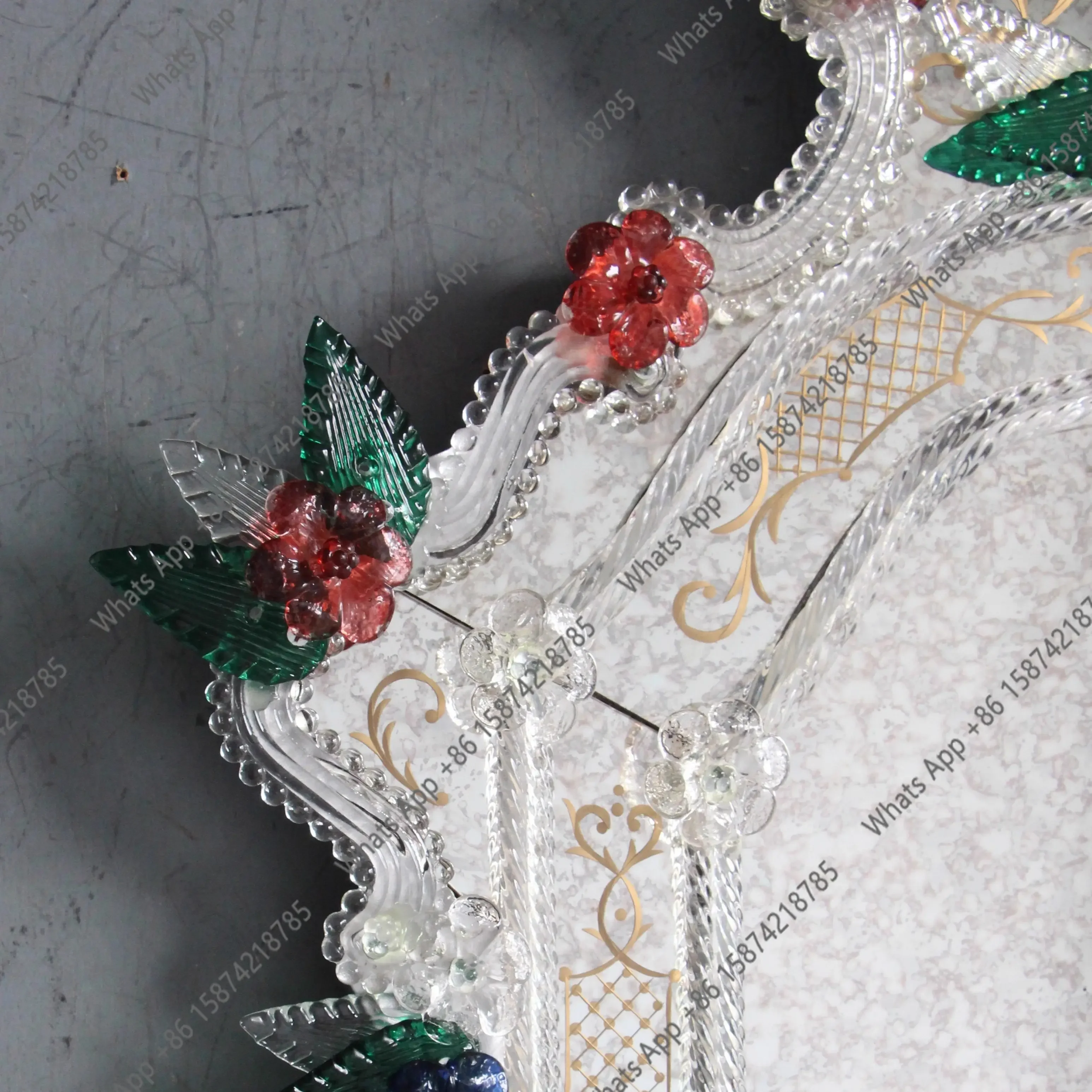 

Wall Decoration Silver White Decoration Makeup Mirror Western Shooting Table Comb Rattan Icing On The Cake Merchandise X