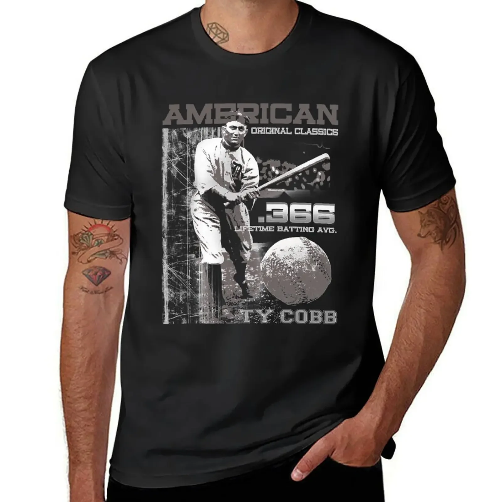 ty cobb T-Shirt summer top oversized graphic tee blacks cute clothes t shirt for men