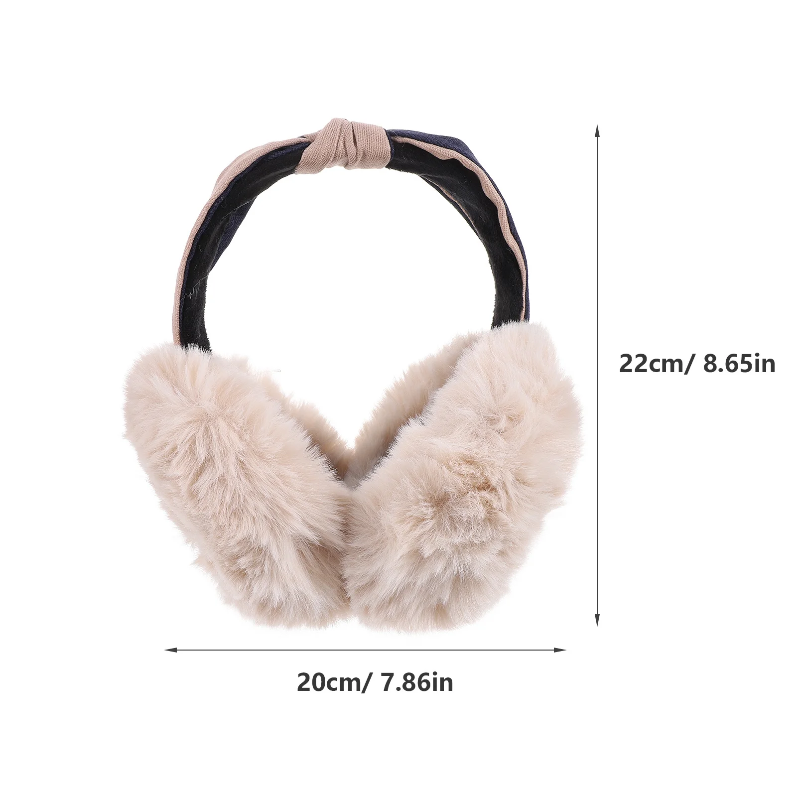 غطاء للأذنين فروي لفصل الشتاء للنساء والرجال غطاء لتدفئة الأذن في الهواء الطلق خفيف الوزن وقابل للطي للأذن لعصابة رأس الشتاء