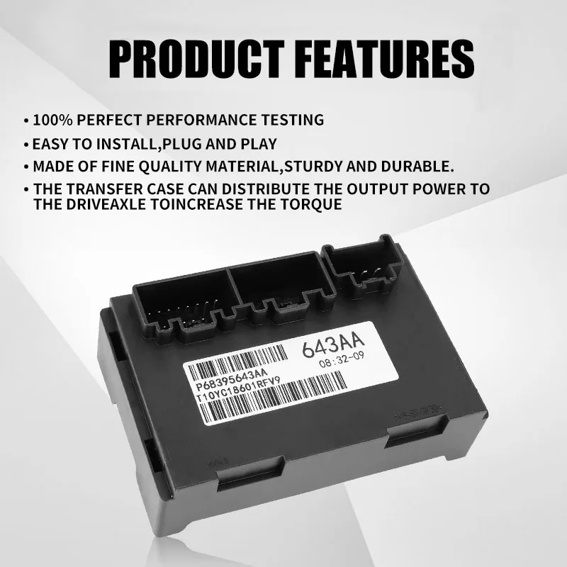 

8395643AA 56029423AJ 56029423AK Black Durable Transfer Case Control Module For Jeep Grand Cherokee Dodge Durango 2011 2012 2013