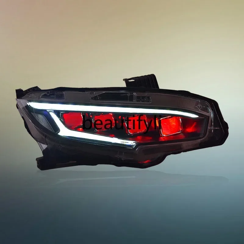 

I5556ZZHeadlight assembly modified dynamic LED daytime running light running water turn signal