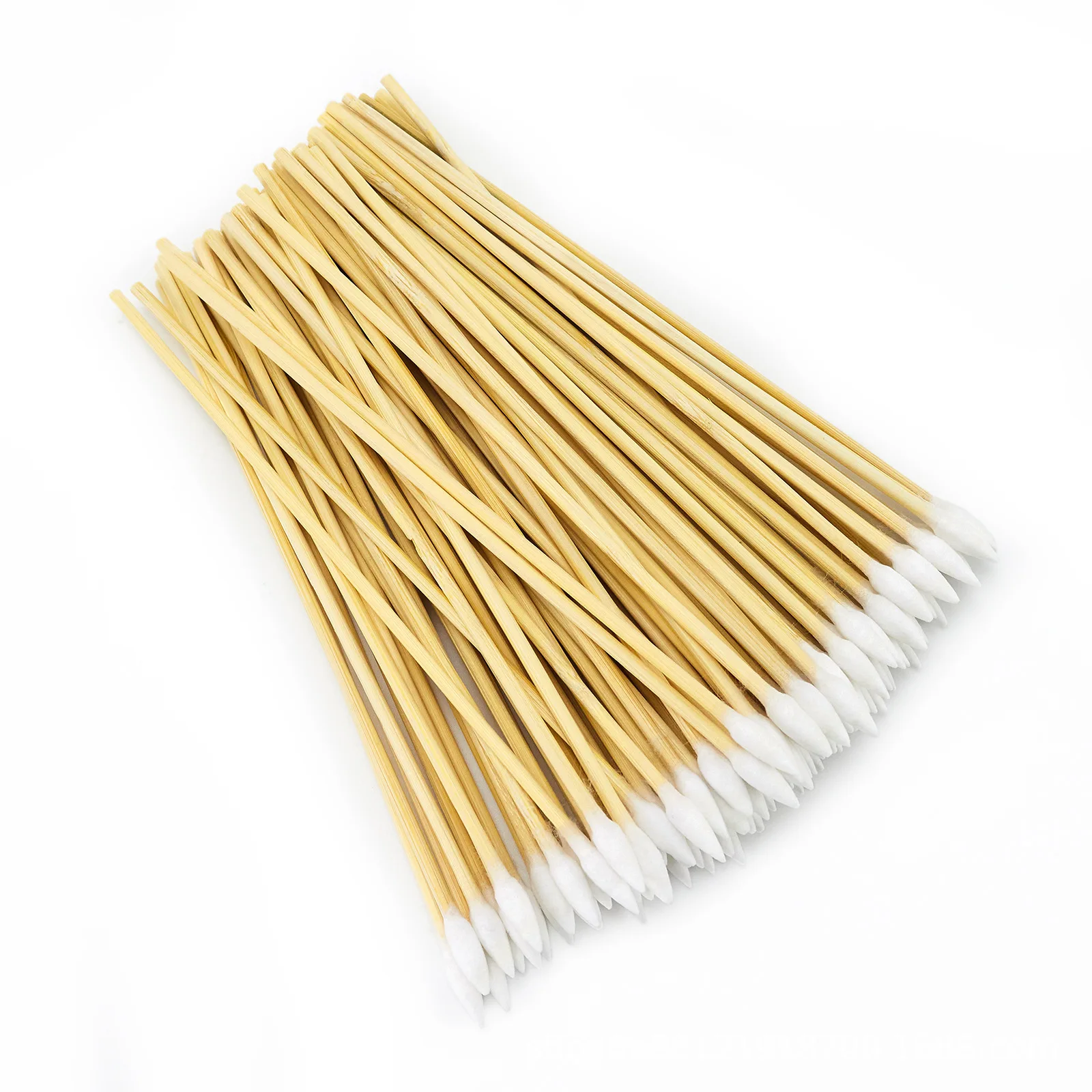 100/300PCS 6 Inch Precision Tips Cotton Swabs - Long Wooden Stick Cotton Buds Pointed Cotton Swabs With Case - Cotton