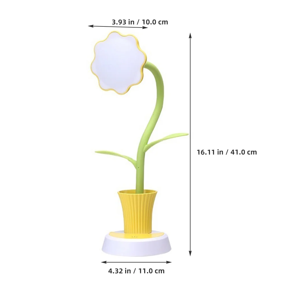 1 قطعة مصباح مكتبي لحماية العين LED قابل لإعادة الشحن للتحكم باللمس ضوء القراءة للمنزل والمكتب قابل للتعديل مصباح طاولة الدراسة الكرتونية #6