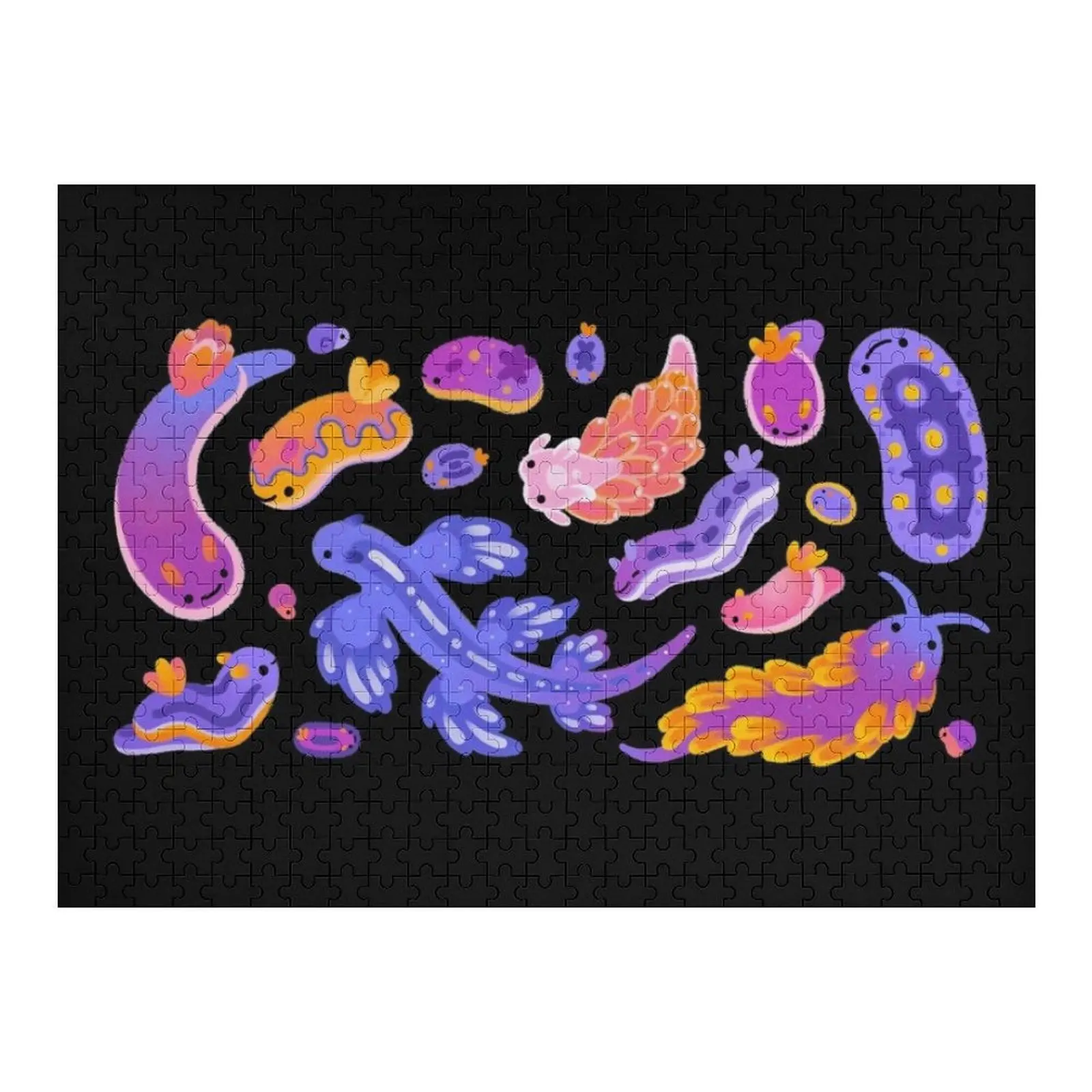 

Морской слизк - пастельно-синий пазл, детская аниме-изображение, персонализированный пазл с детскими предметами