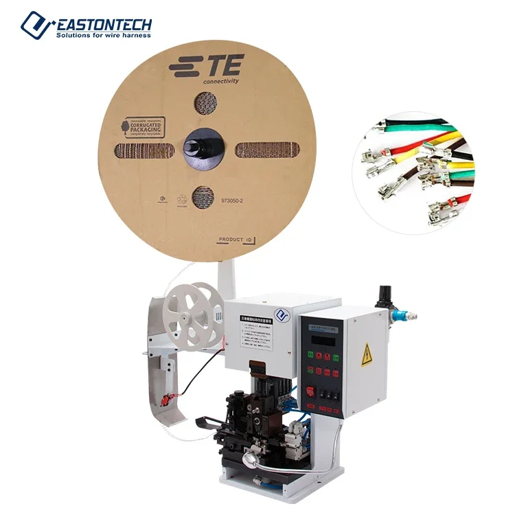 EW-50A Highly precise wire cable stripping terminal crimping machine for TE JST terminals