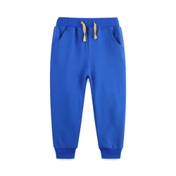Jumping Meters 2-7T Blue Solid Children's Boys Girls Sweatpants Fashion Sport Trousers Hot Selling Autumn Spring Full Pants