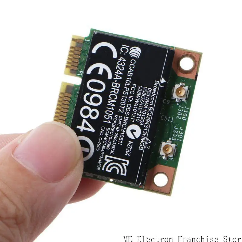 T5EA BCM94313HMGB 802.11b/g/n половина мини -беспроводной карты Wi -Fi Bt для ноутбука