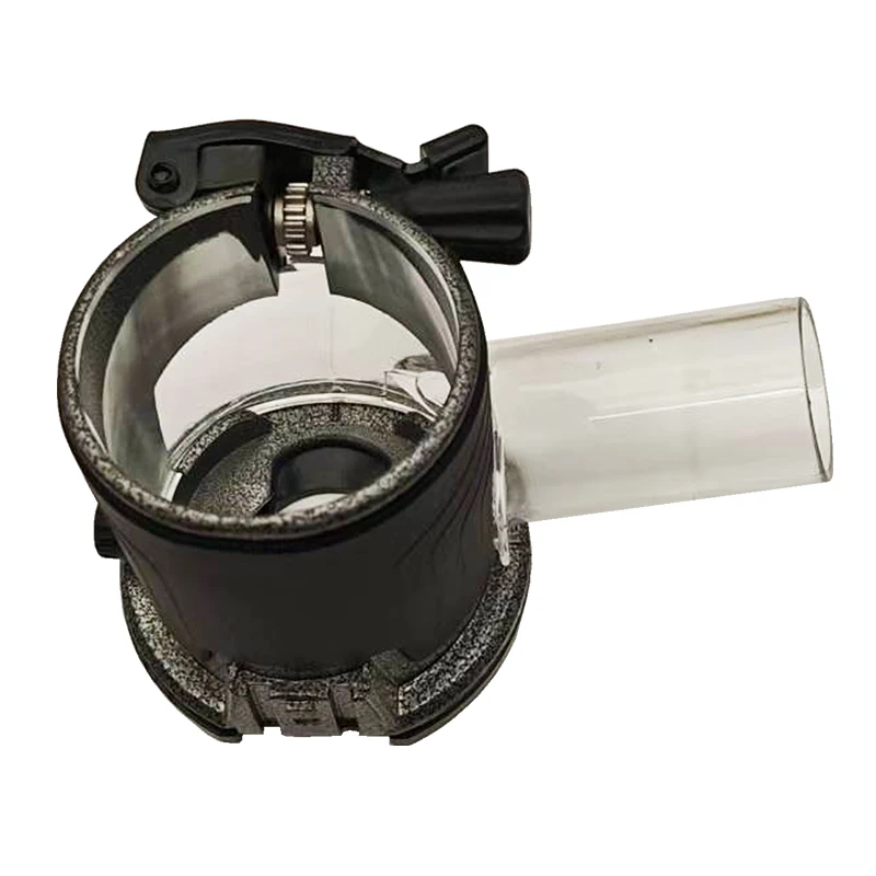 Base per macchina da taglio con base in lega di alluminio per router a immersione Base per router a immersione in lega di alluminio regolabile con copertura per la raccolta della polvere