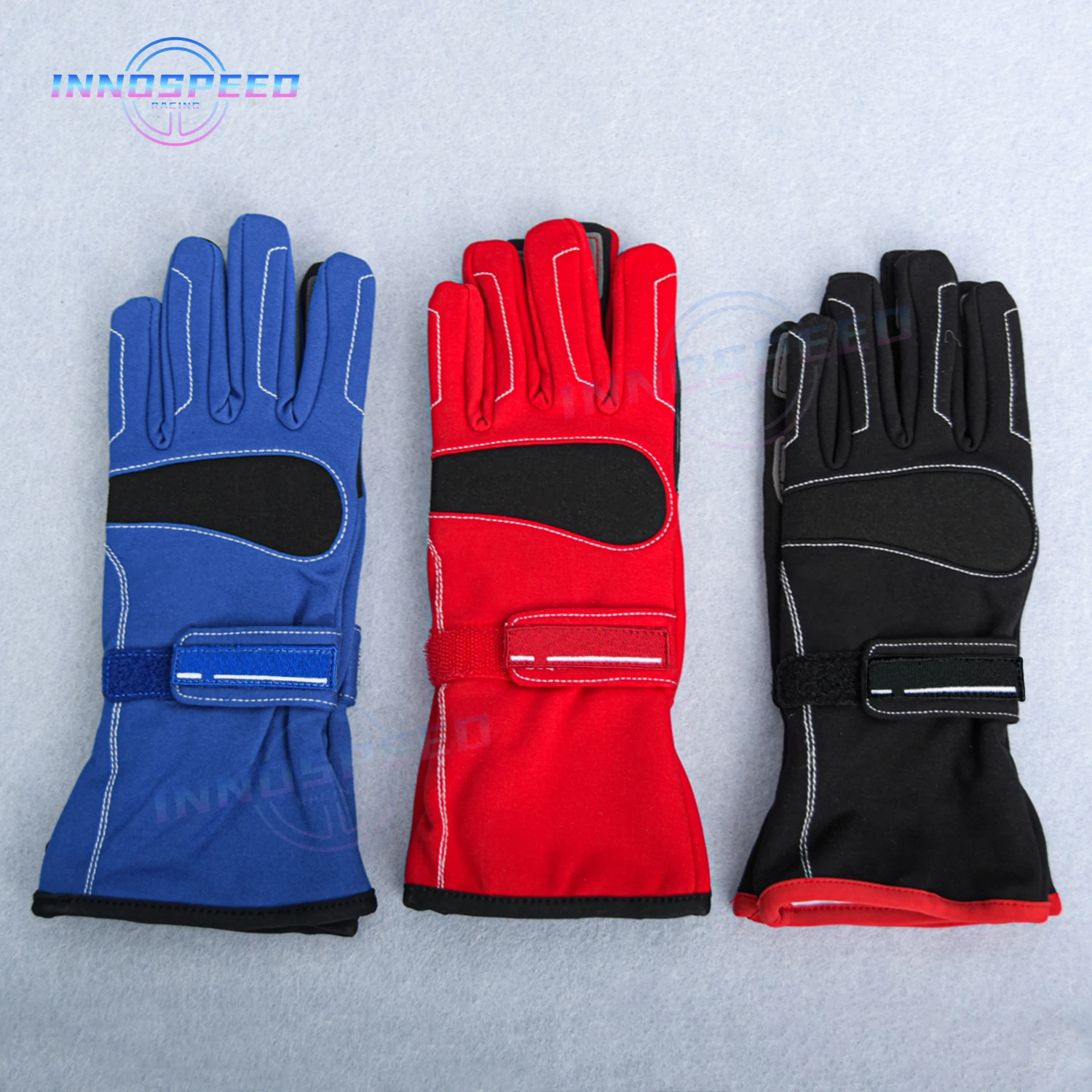 F1 Style Auto Car Karting Gloves Breathable Motorcross Racing Gloves Silicone Non-Slip Men Go Kart Racing Gloves Breathable