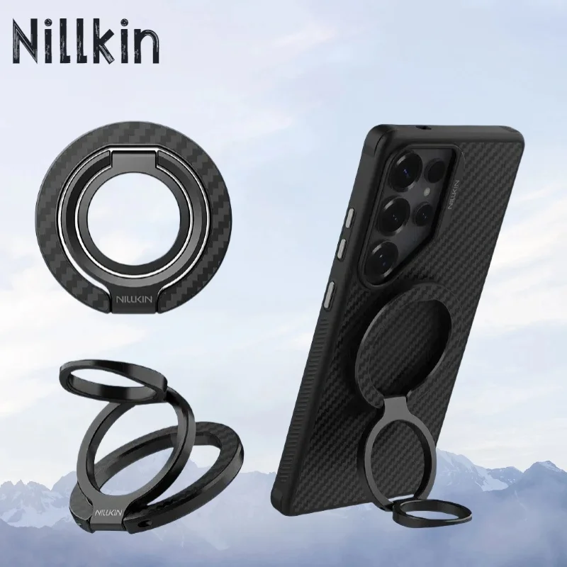 

Магнитная кольцевая подставка NILLKIN FiberSnap для iPhone 16, 15, 14, 13, 12 Pro Max, сильный магнитный держатель для SamsungS25 S24 S23 S22 S21Ultra