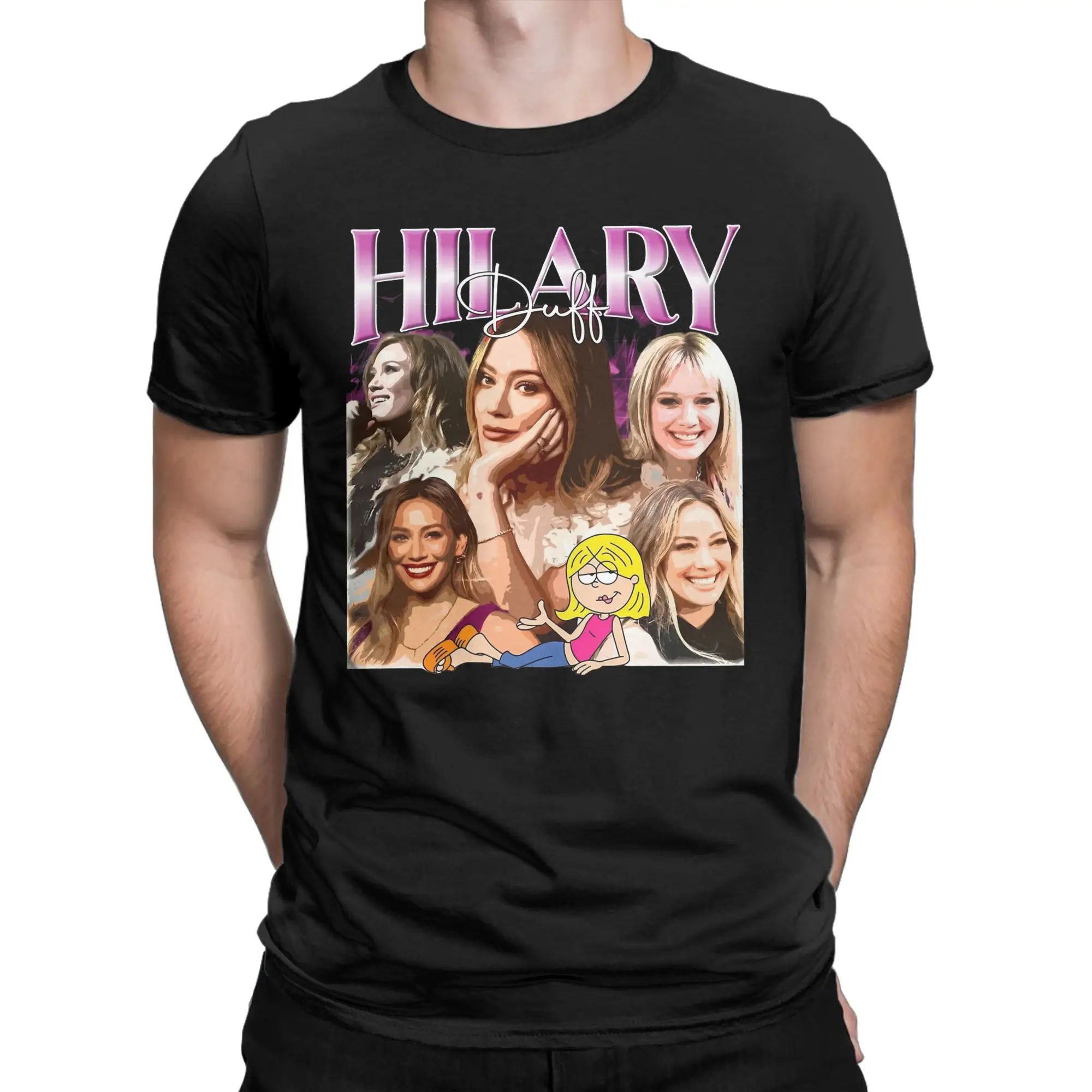 Мужская и женская одежда: Новинка! Футболка Hilary Duff The Lucky Me Tour 2026, 100% хлопок.