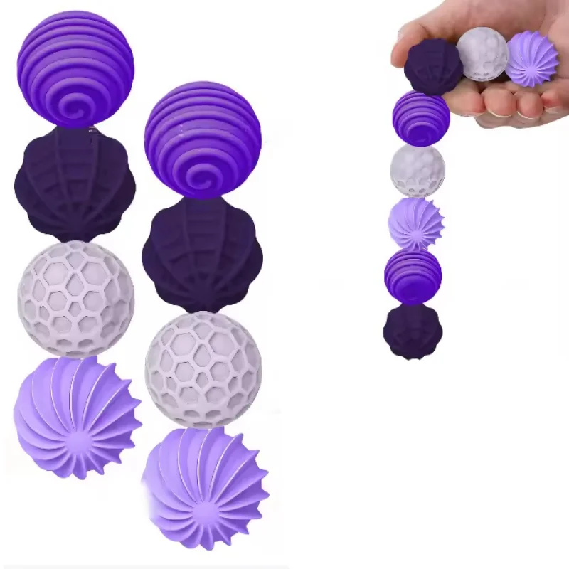 Magnetische sensorische Silikonbälle, Fidget-Sorgenbälle, Autismus, beruhigend, zappelnd, für Kinder und Erwachsene, Angstlinderung, Stress, sensorisch