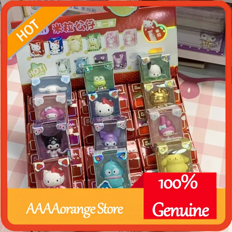 

Official Jandoon Sanrio Family Mini Blind Box Figures Series 1 Hello Kitty Kuromi My Melody Collectible Desktop Decor Figurines