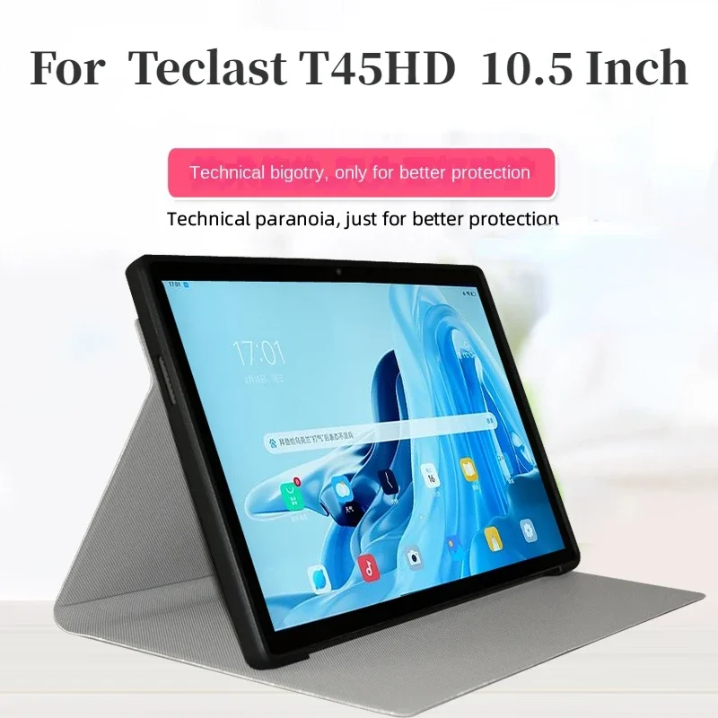 Teclast T45HD 2023 케이스용 슬림 플립 북 커버, 10.5 인치 태블릿 PC 보호대 펀다, 소프트 TPU 후면 쉘