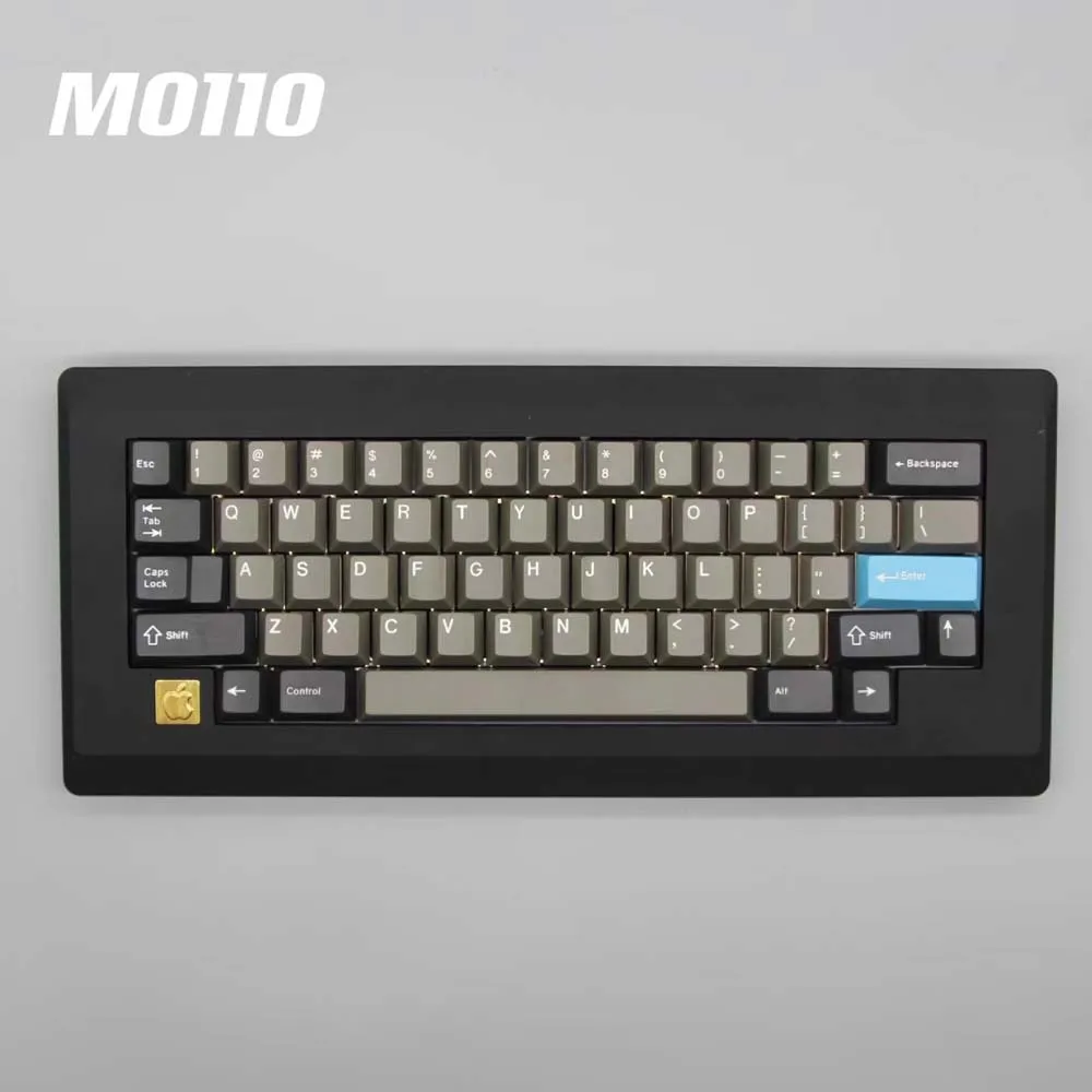 블랙/레트로 화이트 기계식 키보드 키트, M0110, HHKB 레이아웃 ANSI ISO, QMK Via/Vial 옵션