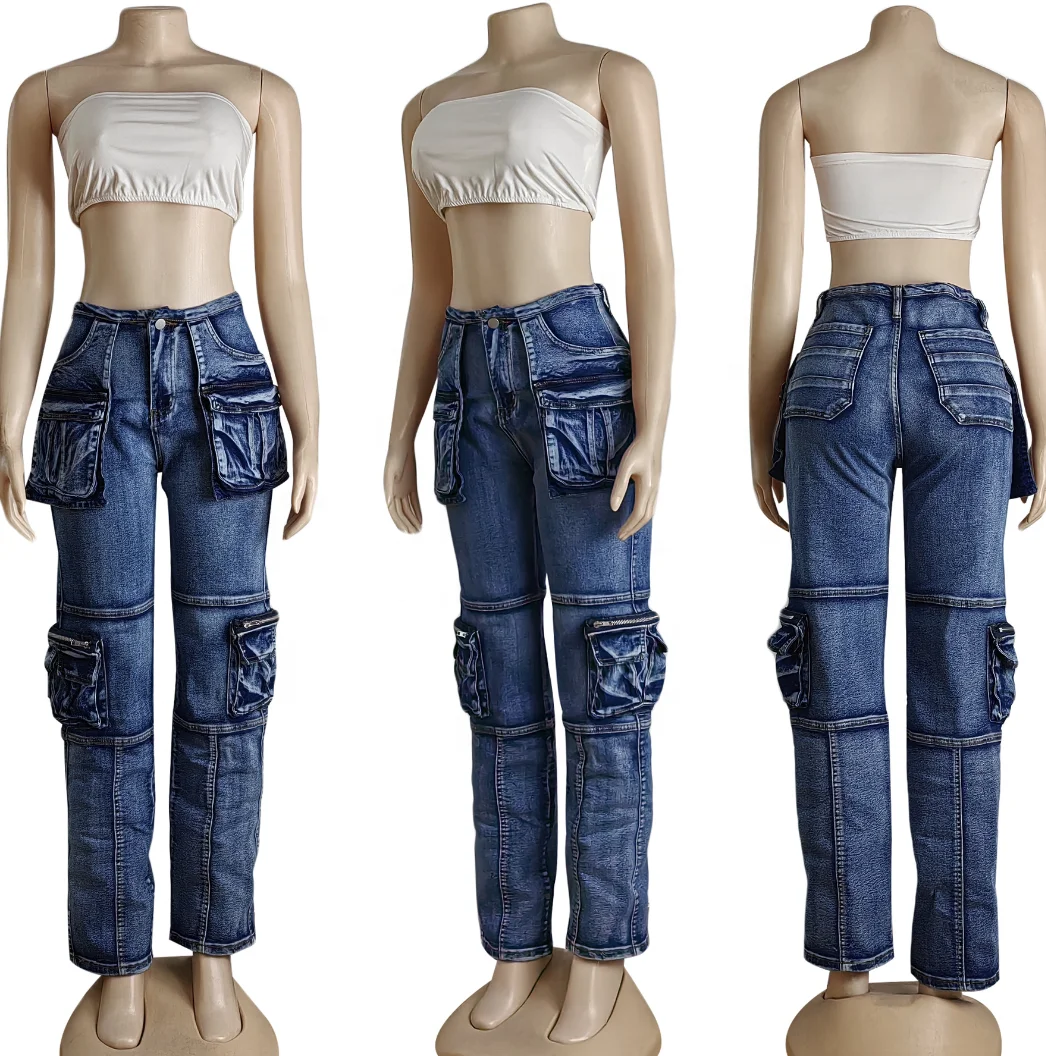 Y2K sleeveless dgital print rhinestone tops and jeans pants casual sexy 2 piece set women streetwear