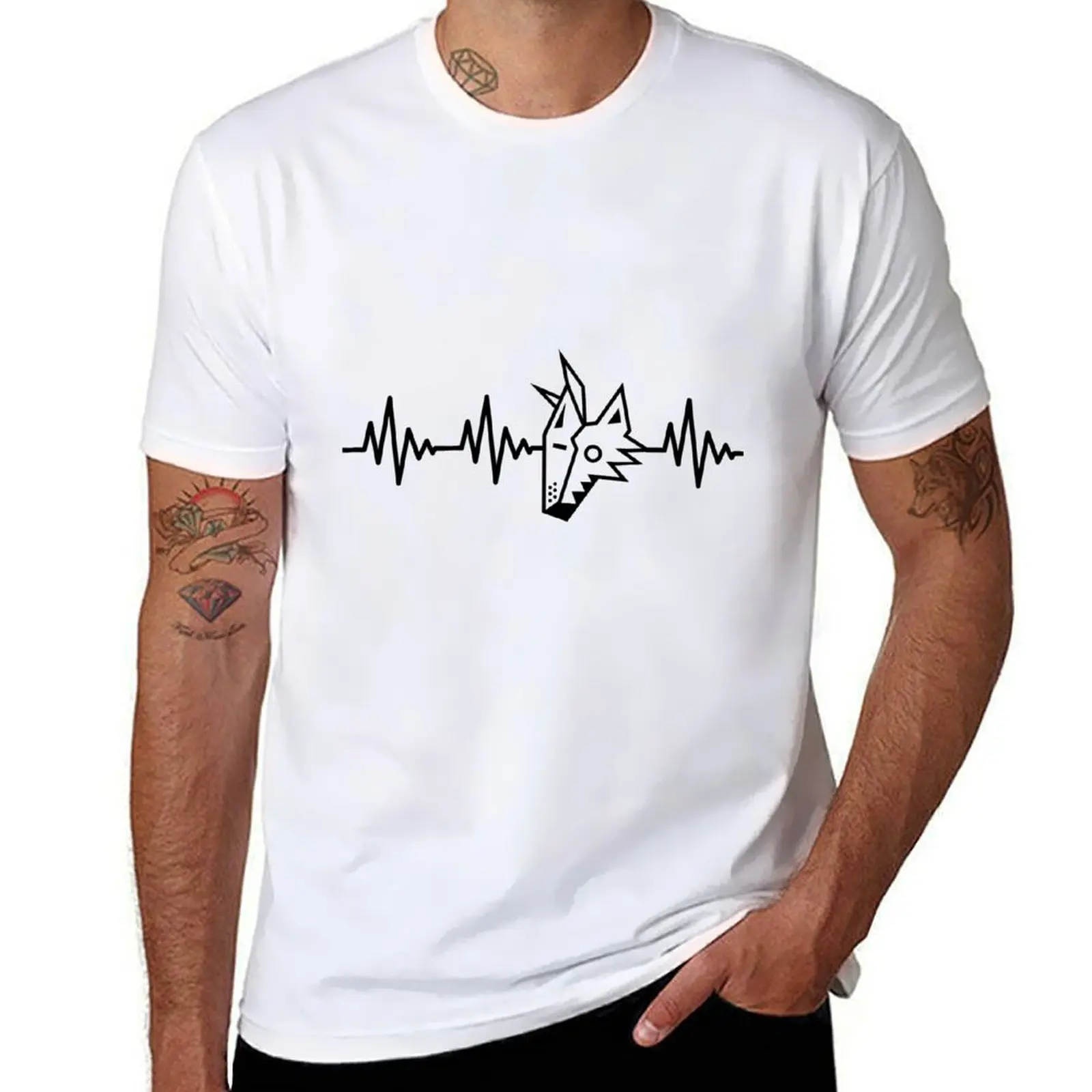 

Heartbeat Coyote T-Shirt anime t shirts for man cotton t shirt man T-Shirt