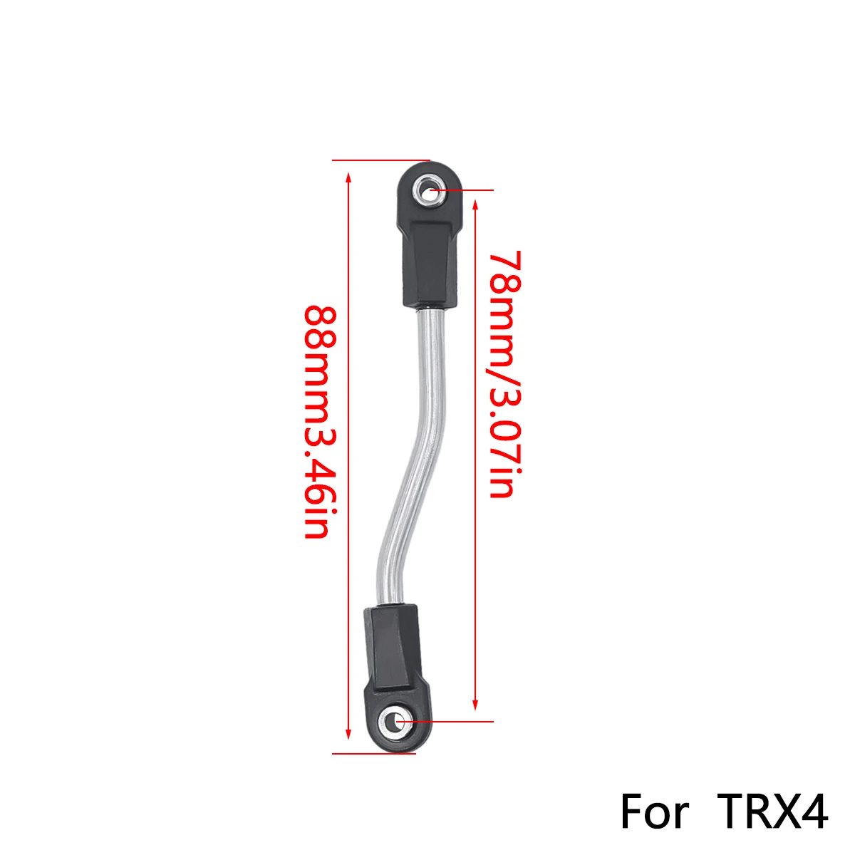 90046 TRX4 Serwo układu kierowniczego ze stali nierdzewnej Łącznik drążka kierowniczego do 1/10 RC Car Crawler Axial SCX10 II TRX 4 Upgrade Parts