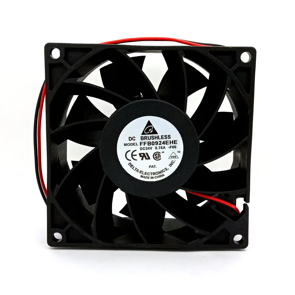 

New Original Delta FFB0924EHE DC24V 0.75A 8CM 92*92*38MM 2Lines Inverter cooling fan