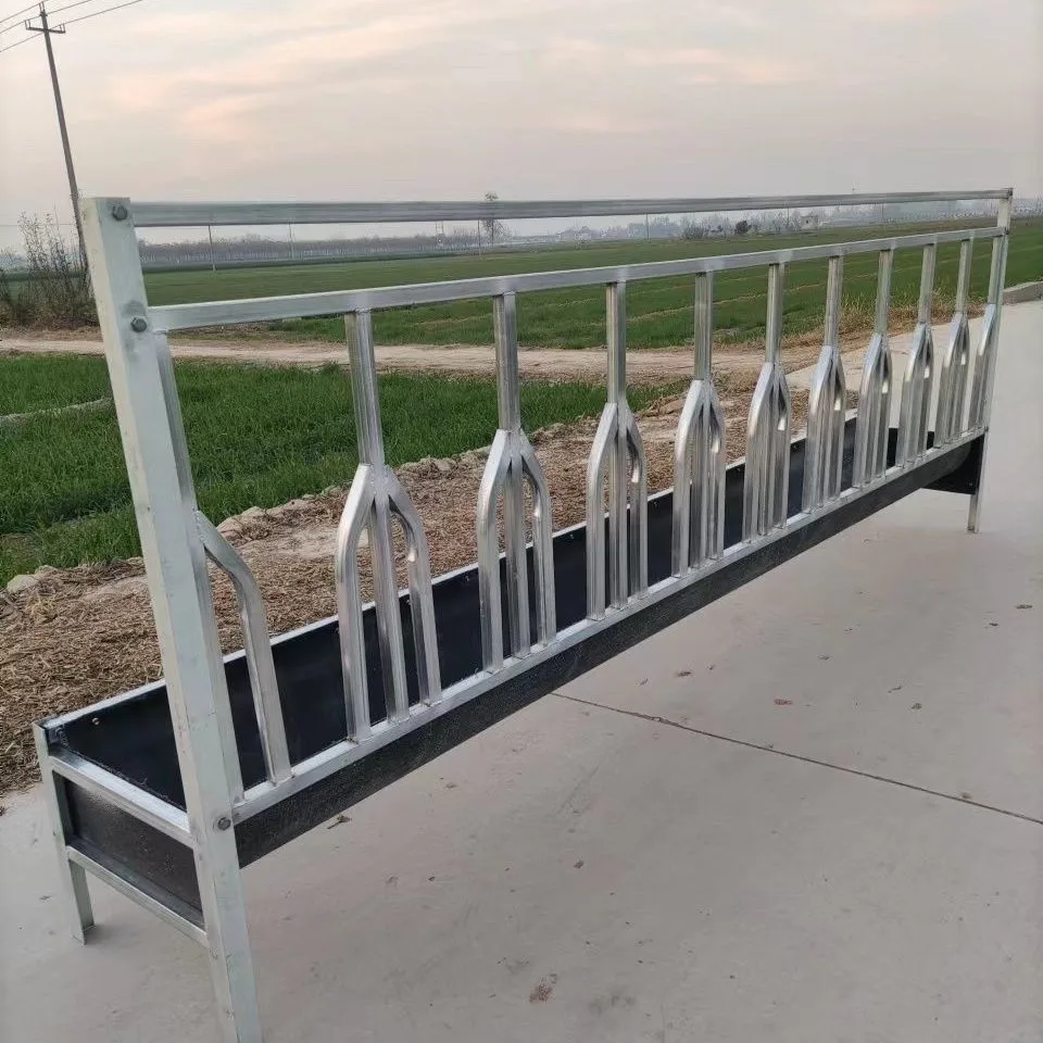 Positioning fence type sheep trough Flip fence sheep trough Thickened and strong rubber sheep neck clip to prevent  from