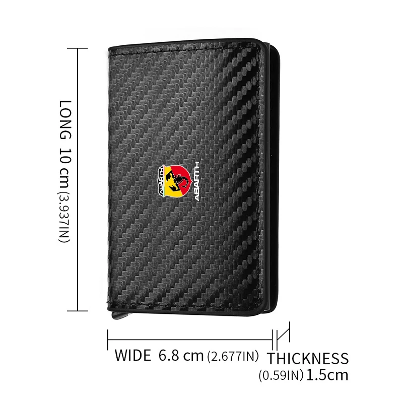 Car Rfid Wallets Automatic Pop-up Bank Credit Cardholder Case For FIAT Abarth 500 Punto Tipo Panda Ducato Stilo Fiorino Doblo