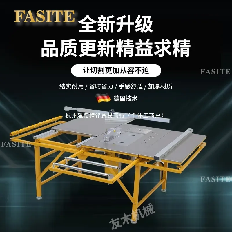 For Woodworking Precision Push Table Saw Multi-functional All-in-one Small Workbench Dust-free Folding Saw Table Compact