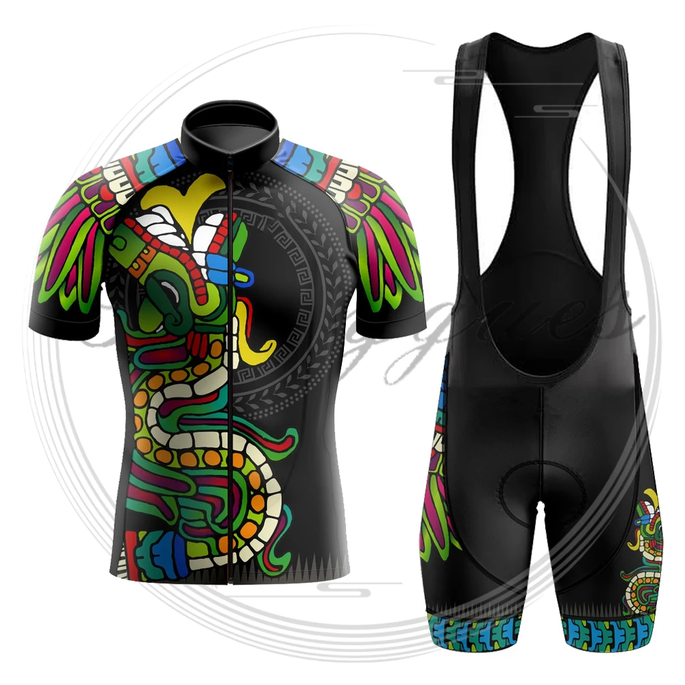 bicicleta Mexico  Men Cycling Jersey Set Summer MTB Race bicycle Clothing Short Sleeve Ropa Ciclismo Outdoor Riding Bike Uniform