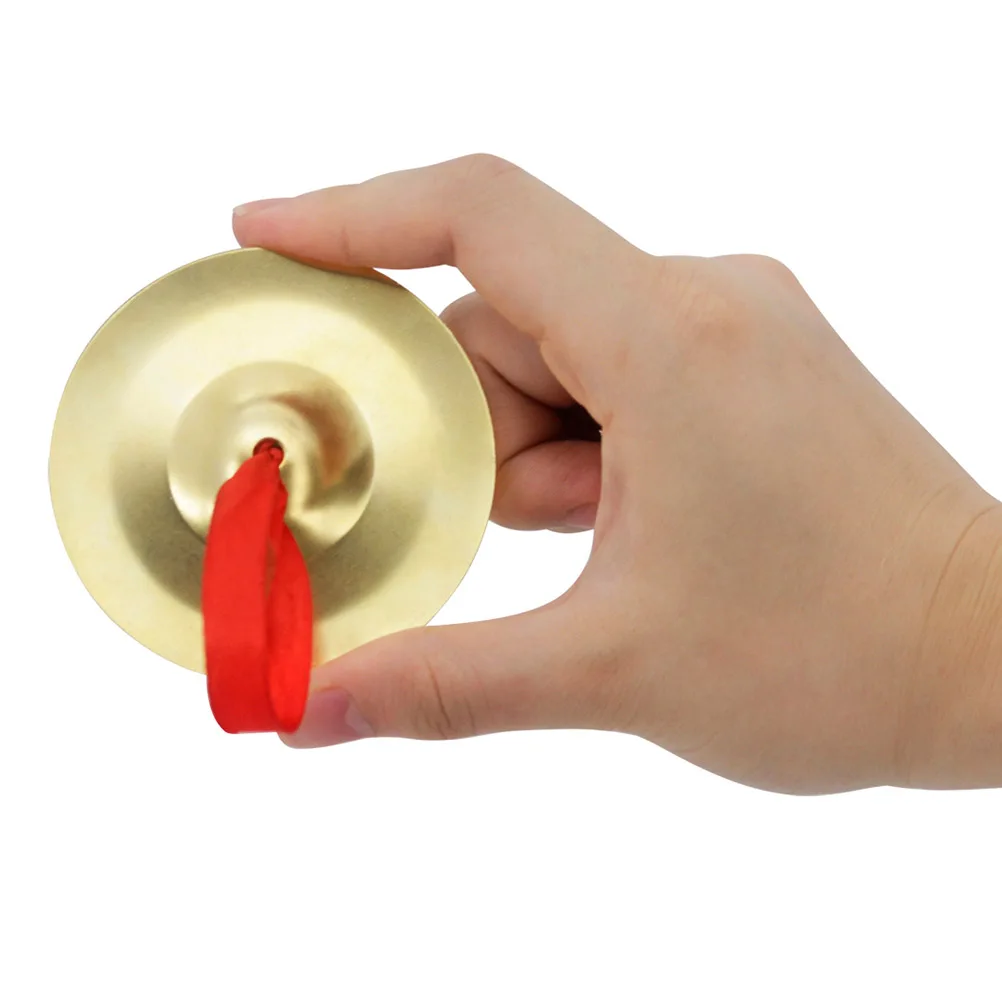 

Golden Cymbal Mini Small Hand Cymbals Music Percussion Instrument Belly Dancing Finger