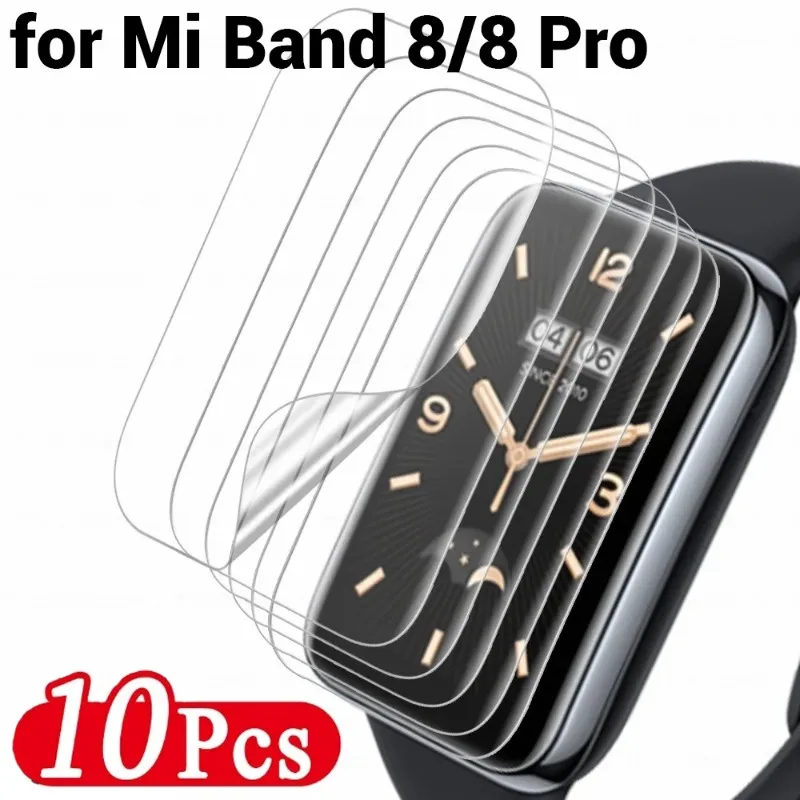 Película protectora de hidrogel para Xiaomi Mi Band 8 Pro 8, Protector de pantalla de cobertura completa, películas suaves para Mi Band 8, accesorios