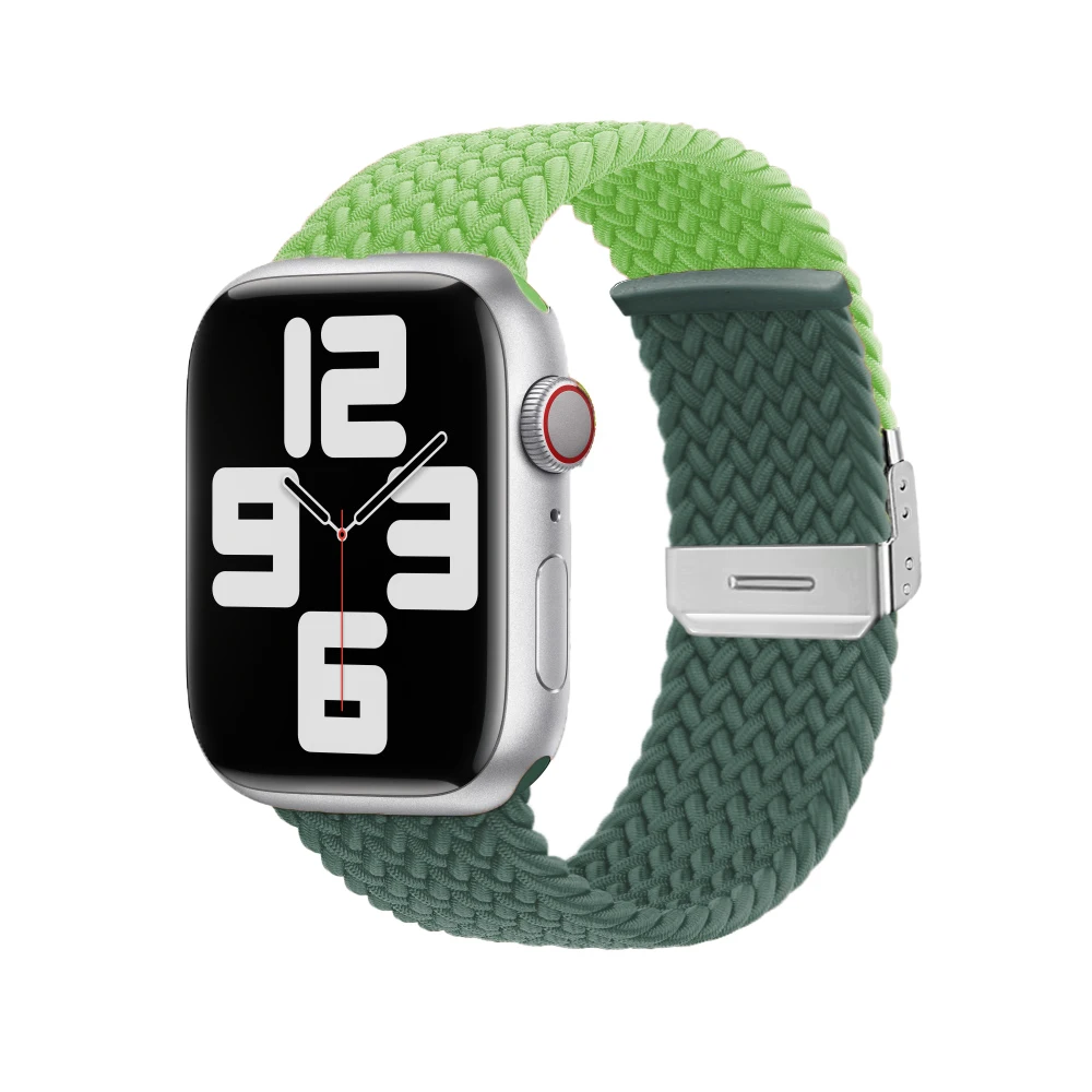 Bracelete de laço trançado para Apple Watch, Pulseira elástica, iWatch Series 9, Se, 7, 6, Ultra 8, HK9, HK8 Band, 44mm, 40mm, 45mm, 42mm, 38 milímetros, 49 milímetros