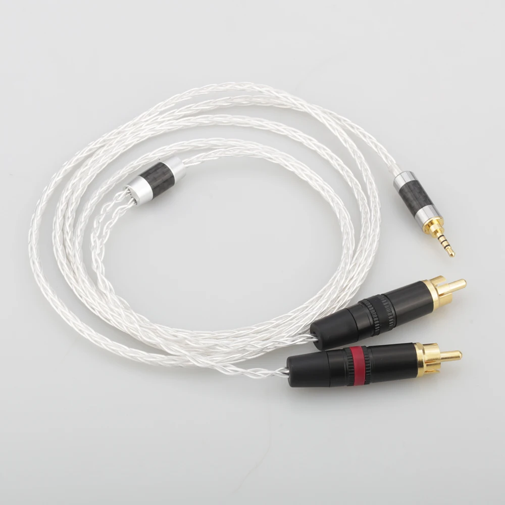 New Audiocrast HC022 Hifi 2.5mm TRRS Balanced to 2 RCA Male Cable For Astell&Kern AK100II,AK120II,AK240, AK380,AK320,DP-X1