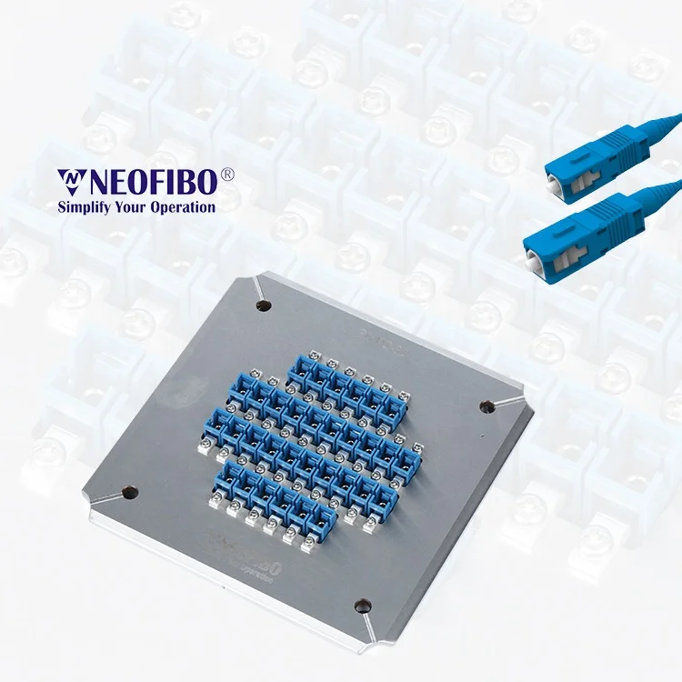 Corners Pressurized Ferrule SC PC Polishing Jig Fiber Optic Foursquare Pressure Polishing Fixture