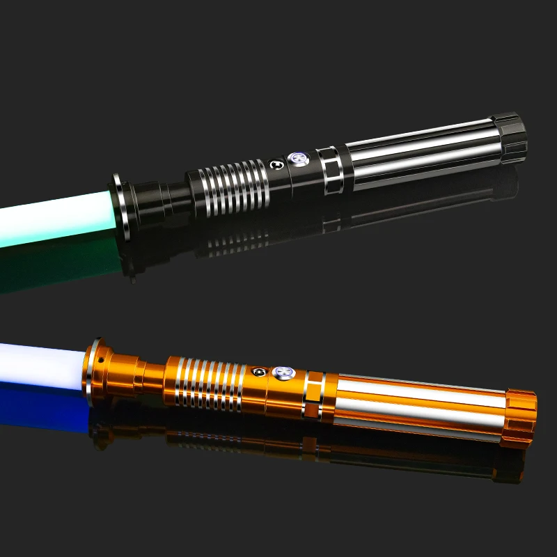 لعبة لوك ميتال ليتسبر RGB ليزر السيف الهذيان الثقيلة المبارزة المعدنية هيلت الليزر السيف الناسف قوة تأثيري اللعب