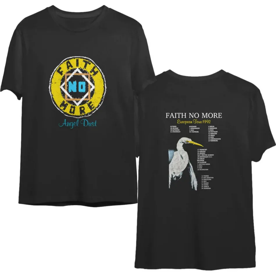 Винтажная двухсторонняя футболка с надписью Faith No More Angel Dust 1992 Merch