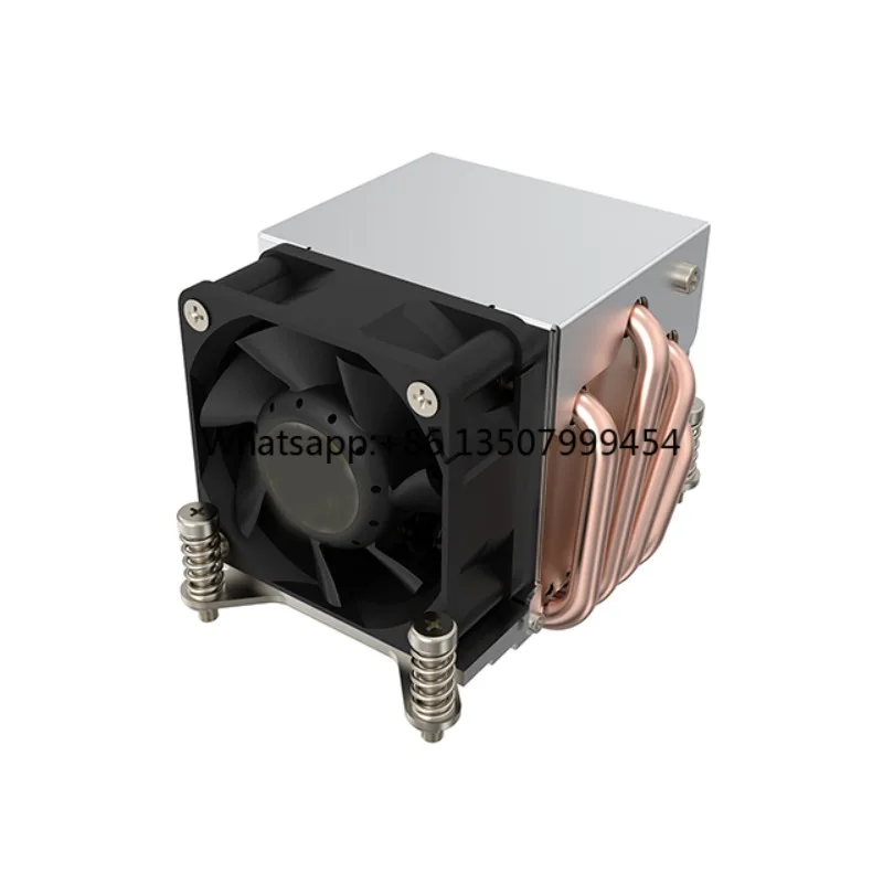4 Heat Pipe LGA2011 2U Active Cpu Cooler Heat Sink with 4 Pin PWM Double Ball Bearing Fan