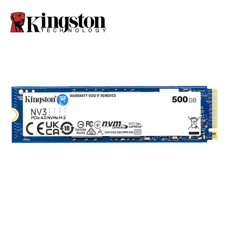 كينجستون SSD NV3 PCIe 4.0 NVMe M.2 2280 500 جيجابايت 1 تيرابايت 2 تيرابايت محرك أقراص داخلي صلب يدعم سطح المكتب واللاب توب
