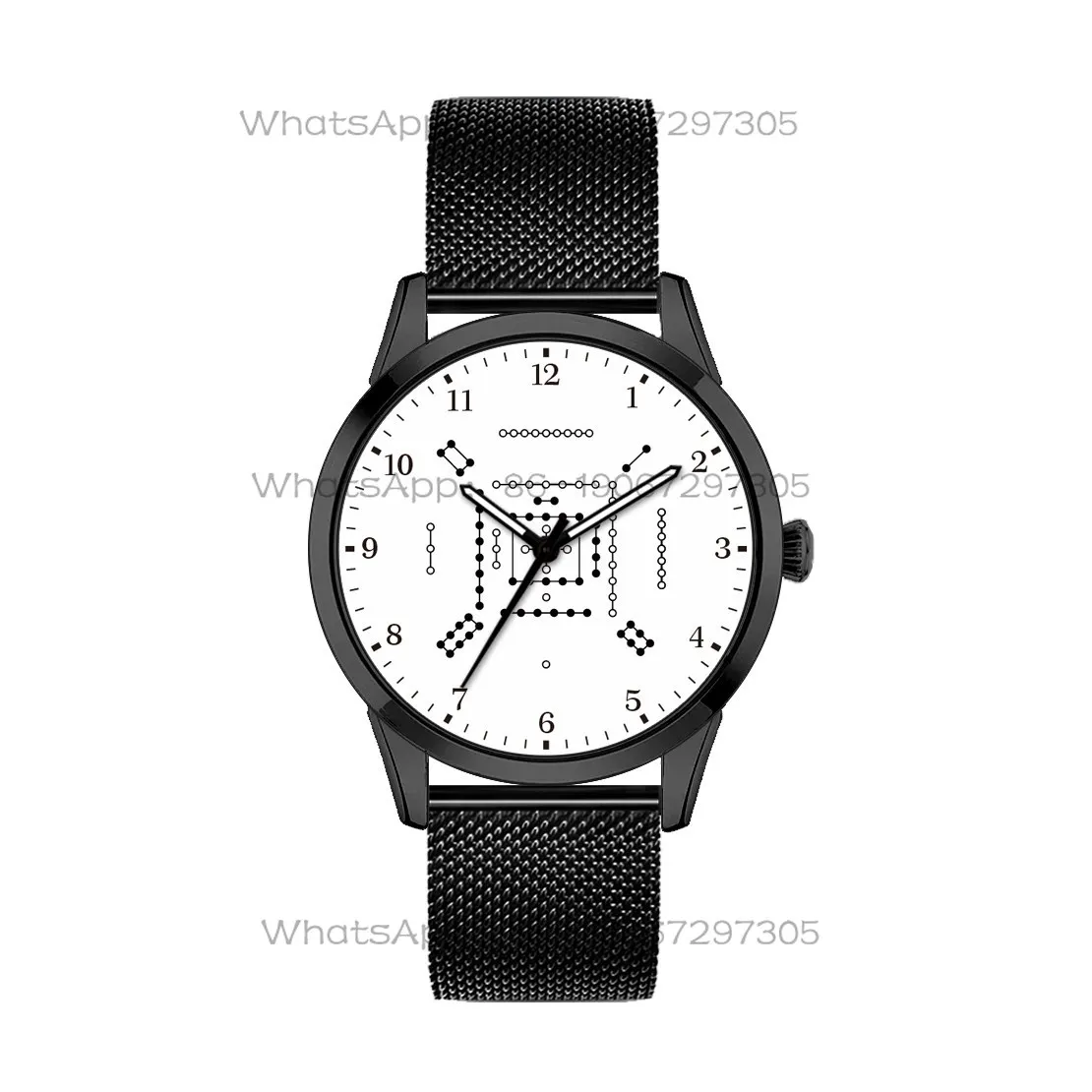 Taoist Culture, Guoxue, Ancient Style, Stainless Steel, Waterproof, Non Mechanical Quartz Watch, Men's Customization